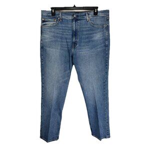 Levis 505 Jeans Mens 40x30 Blue Regular Straight Leg Denim Stretch Medium Wash
